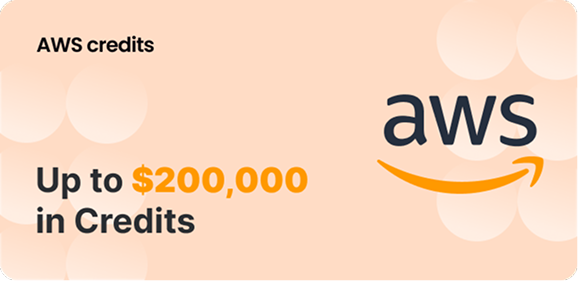 AWS credits — up to $200,000 in credits