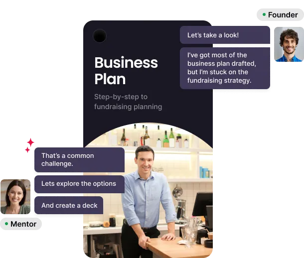 Connect with startup experts
