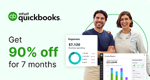 QuickBooks – 90% off for 7 months