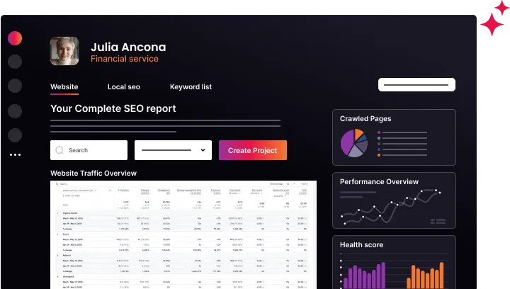 SEO audit and review tool screenshot