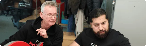 Founders collaborating