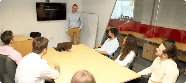 Startup brainstorming session